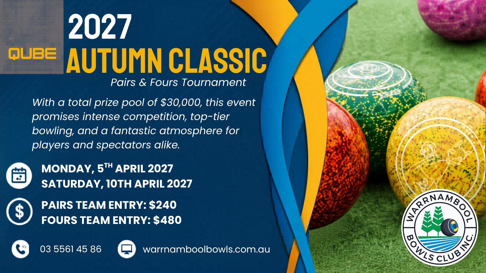 Qube Logistics Autumn Classic event flyer