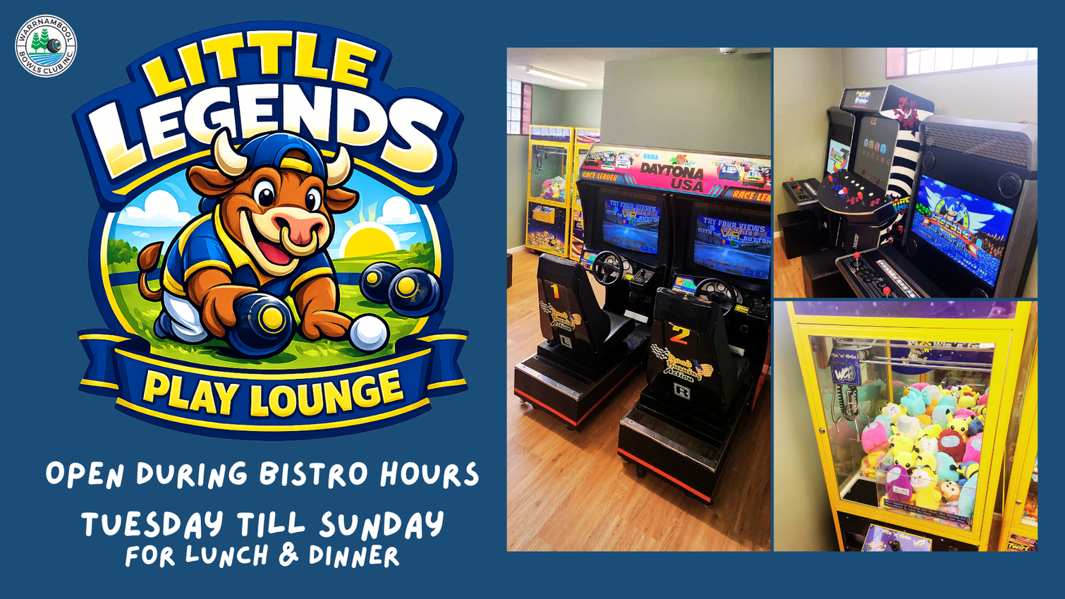 Bistro opening hours at Warrnambool Bowls Club