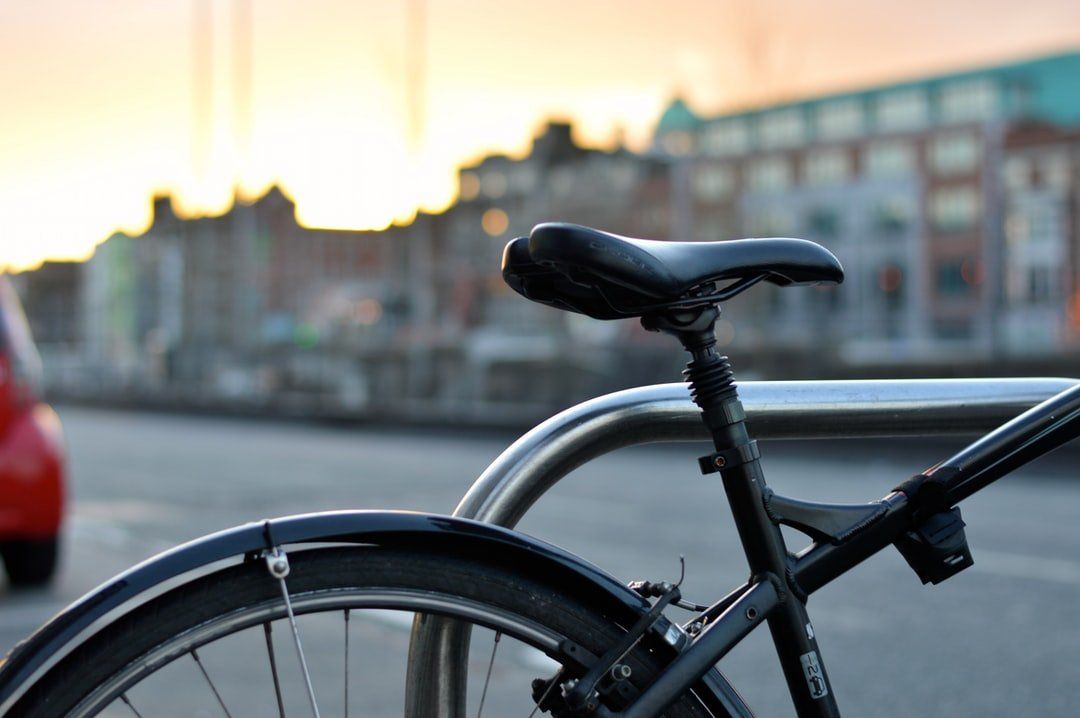 An image of a bicycle parked near the street, representing the topic of bicycle accidents in personal injury law.
