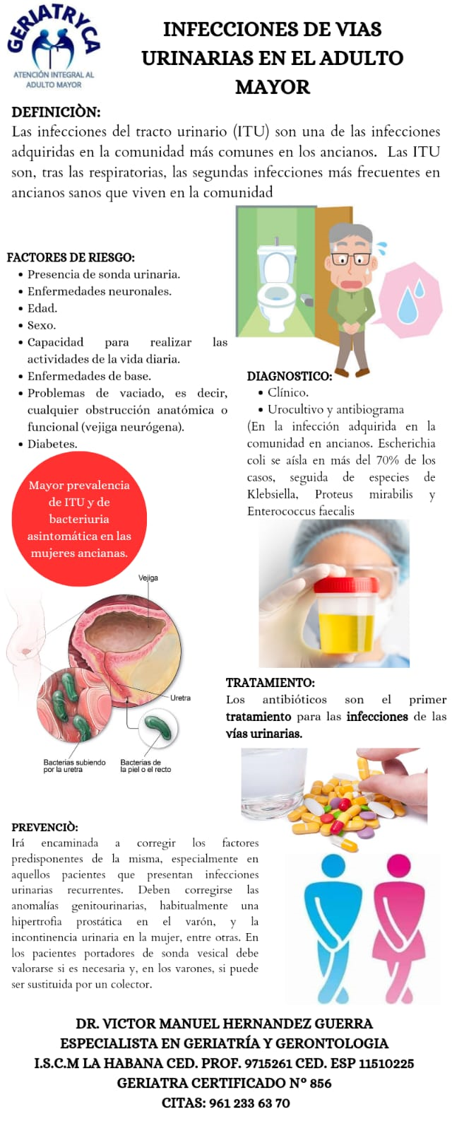 Infecciones de vías urinarias en el adulto mayor