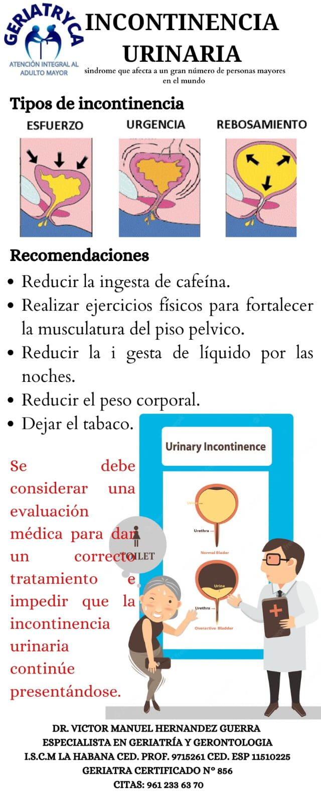 Tipos de incontinencia urinaria