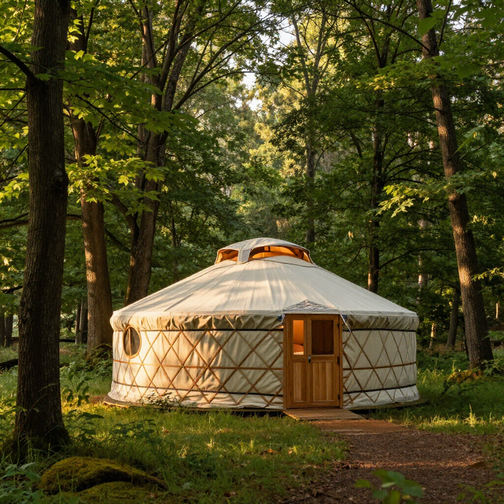 slapen in een yurt