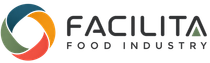 FACILITA Food Industry-logo met een veelkleurig cirkelvormig symbool en zwarte tekst op een witte achtergrond.