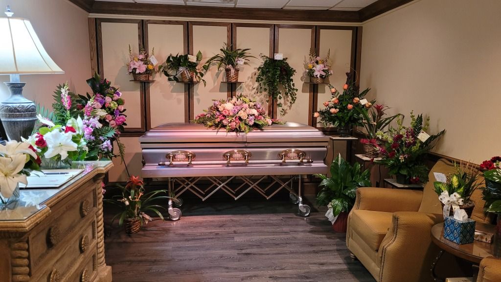 Terpening & Son Mortuary - Viewing Room with Casket