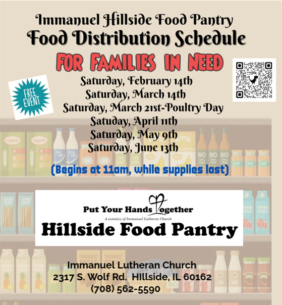 Pantry Schedule