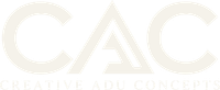 Gold geometric house logo with the words “DESIGN & BUILD” below