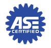 ASE Certified blue seal logo on a white background