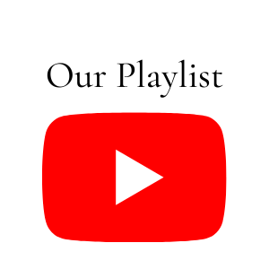 “Our Playlist” text above a red YouTube play button icon