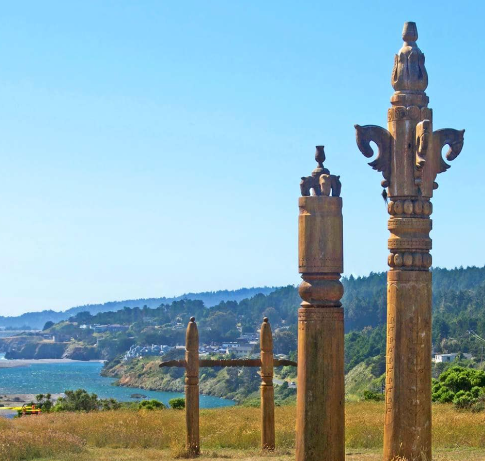 Gualala point park totem poles