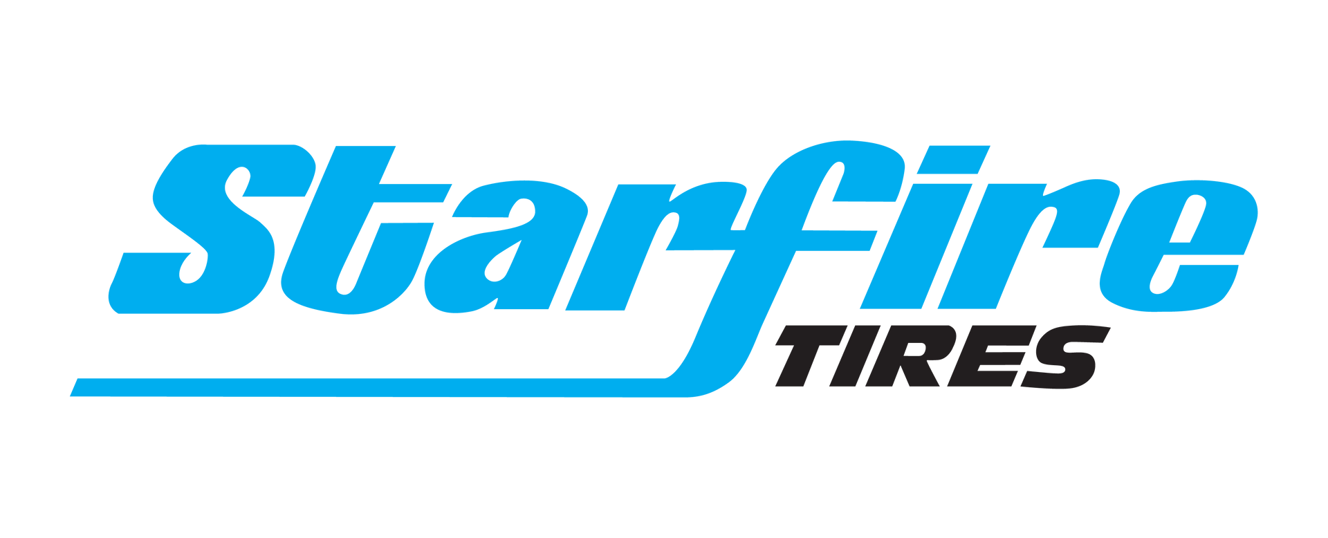StarFire Tires logo in blue and black on a white background