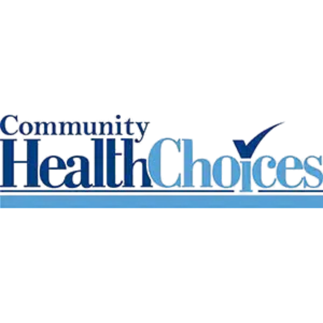 Community HealthChoices logo in blue text with a blue check mark