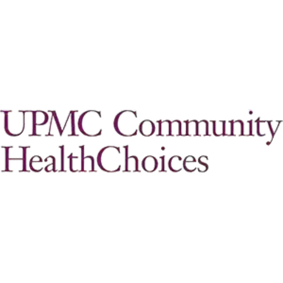 UPMC Community HealthChoices logo in maroon text on a white background
