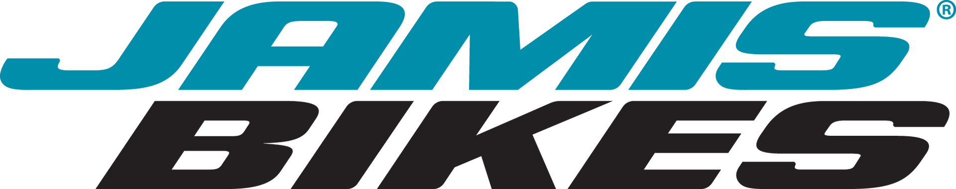 Jamis Bikes logo in teal and black text
