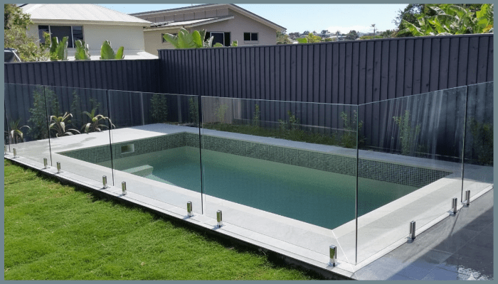 can i install frameless glass fencing around my pool area