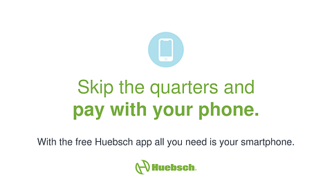 Information Photo for the Huebsch App saying