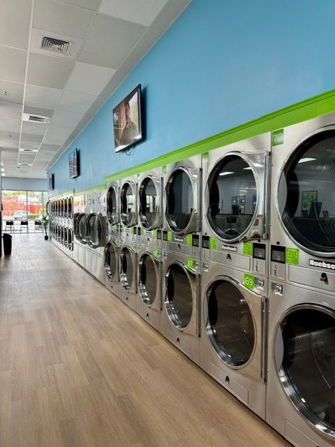 Huebsch Stacked Dryers used at Surf -N- Laundry