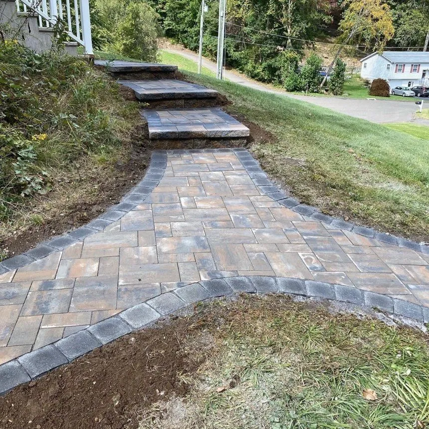 Photo of paver walkway by Asphalt Direct Paving, Morris County, New Jersey.