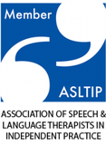 Logo for the Association of Speech & Language Therapists in Independent Practice.