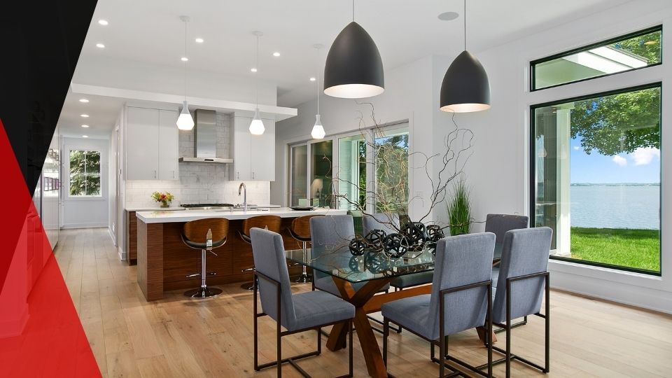 Kitchen lighting and home automation in luxury home. home automation lighting control