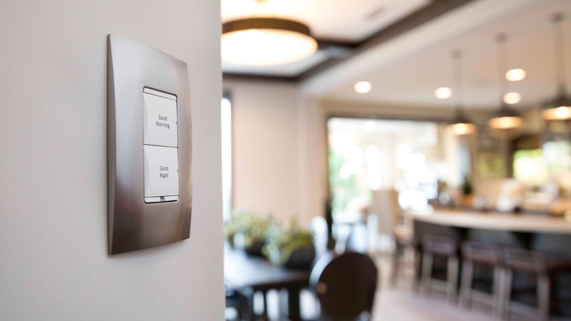 Lutron smart switch on the wall Lutron lighting control green bay wi