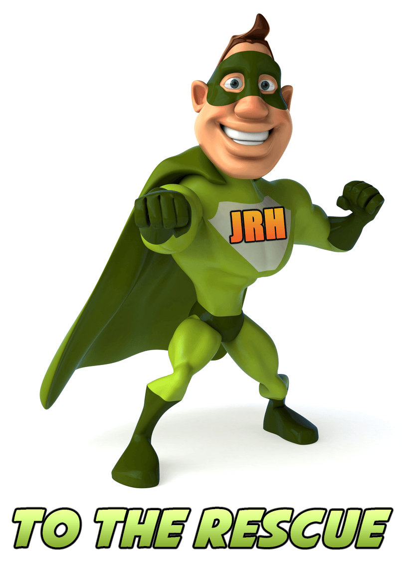 Superhero with green suit and cape,