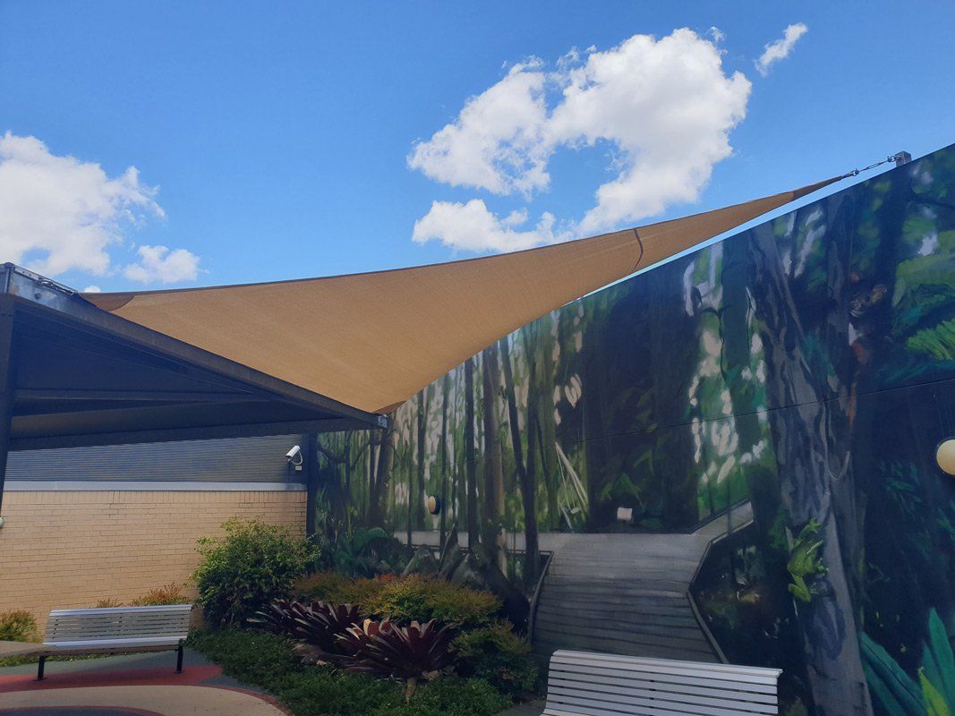 Yellow Shades Sail — Smart Shades Lismore NSW