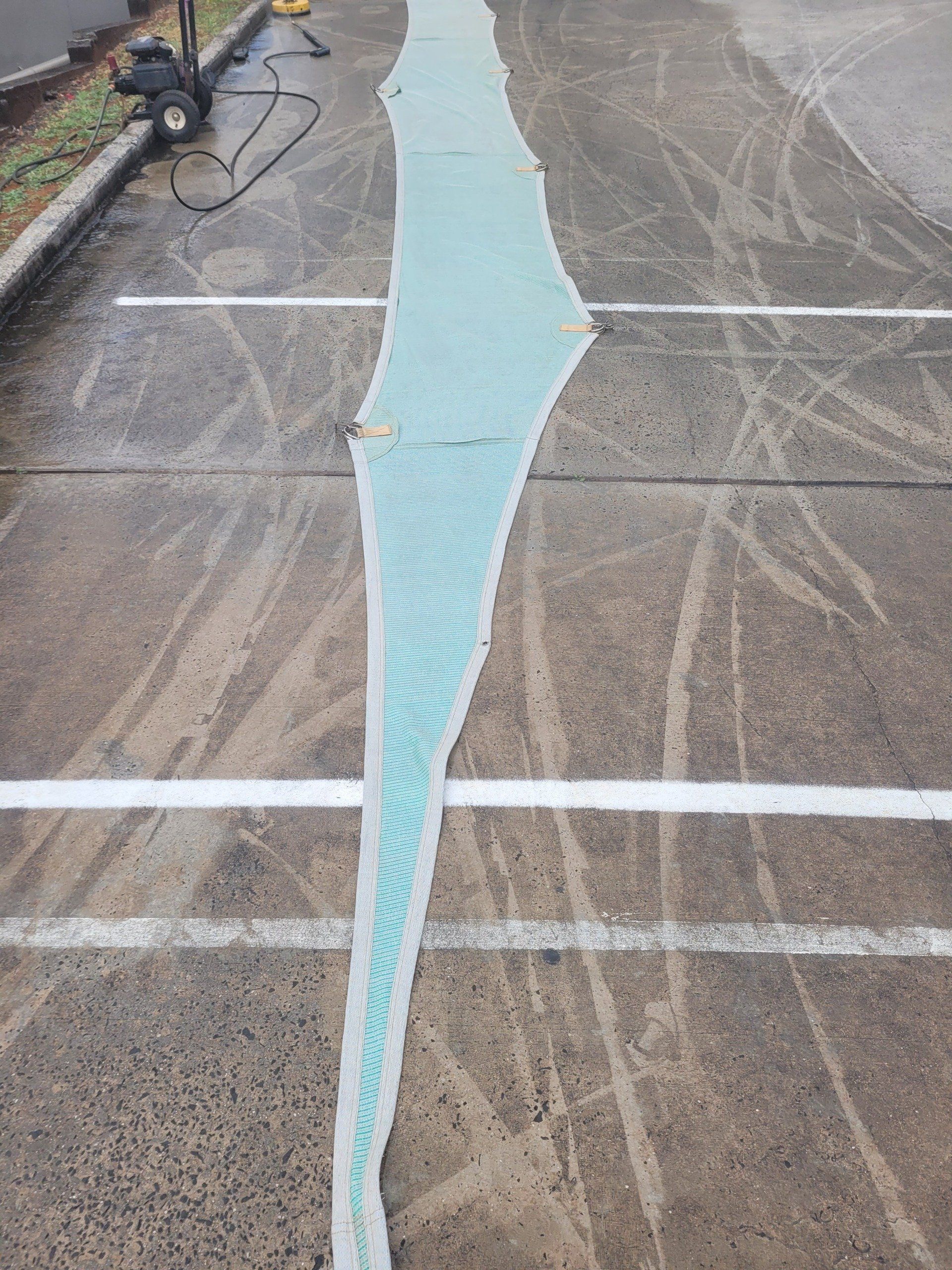 Clean Half Sail — Smart Shades Lismore NSW