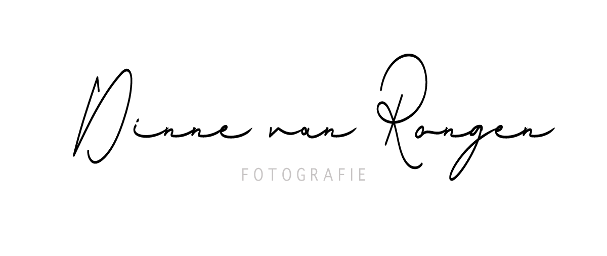 Dineke van Rongen photography logo in elegant script with the word 'Fotografie' beneath it.