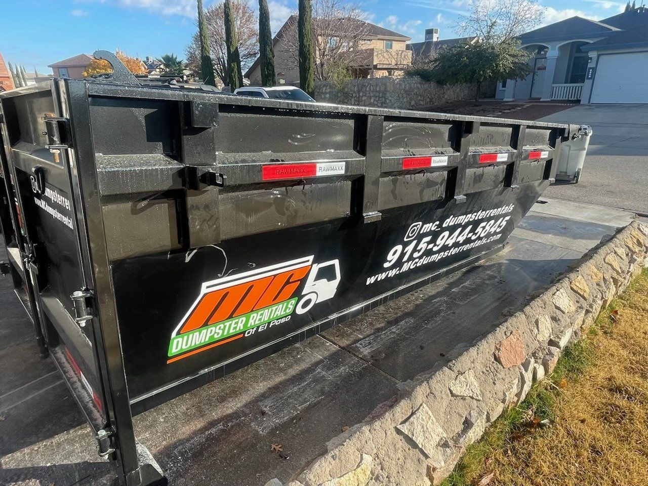 dumpster in the site