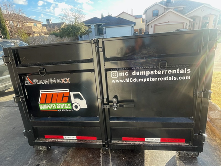 dumpsters outside the building