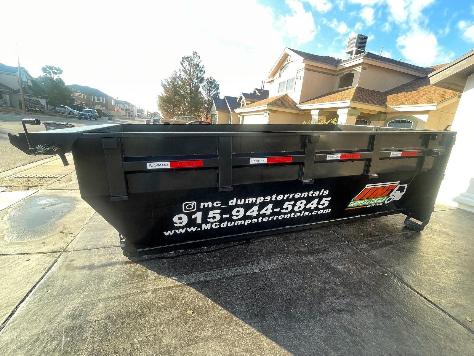 garbage dumpster under rental