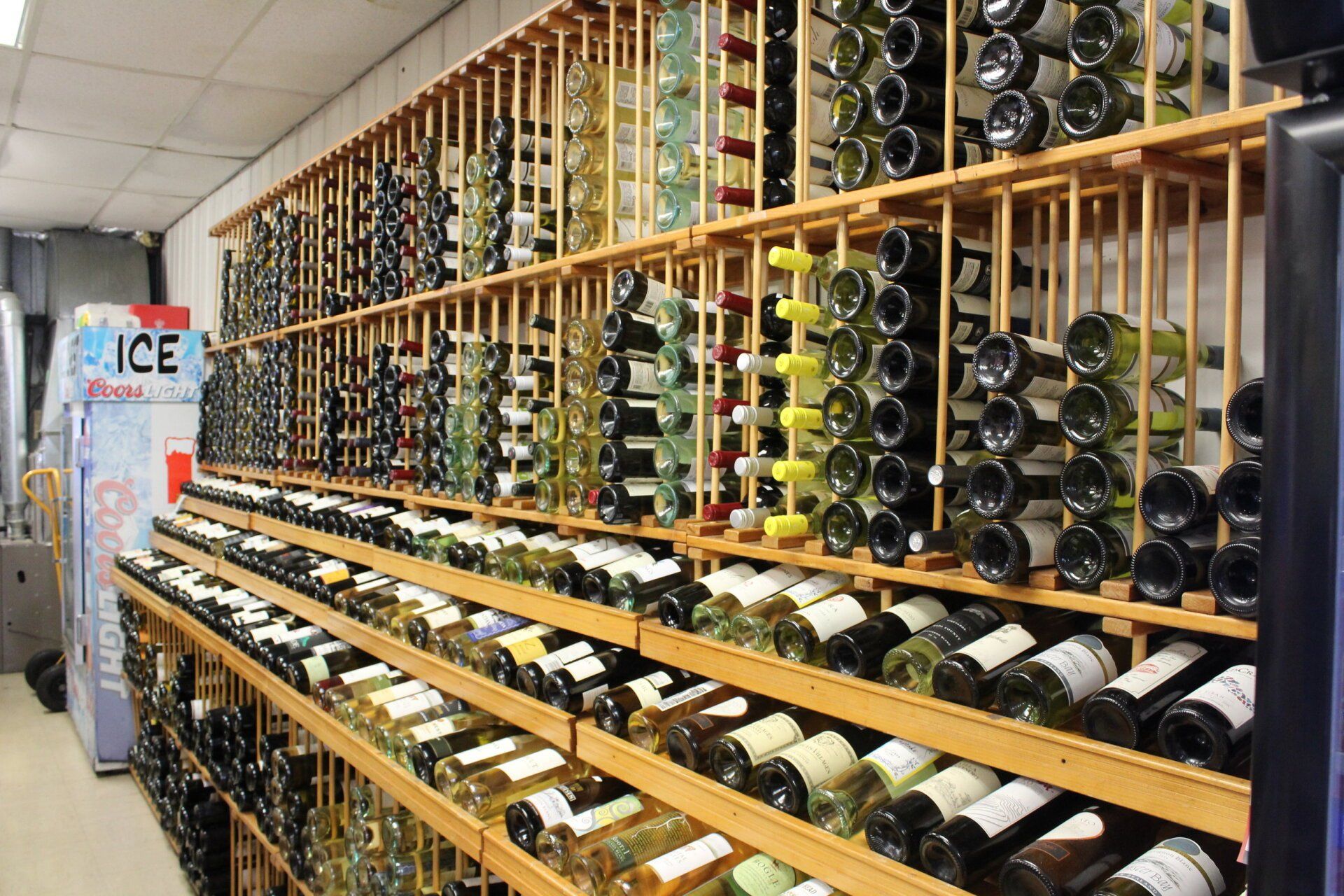 A store filled with lots of bottles of wine