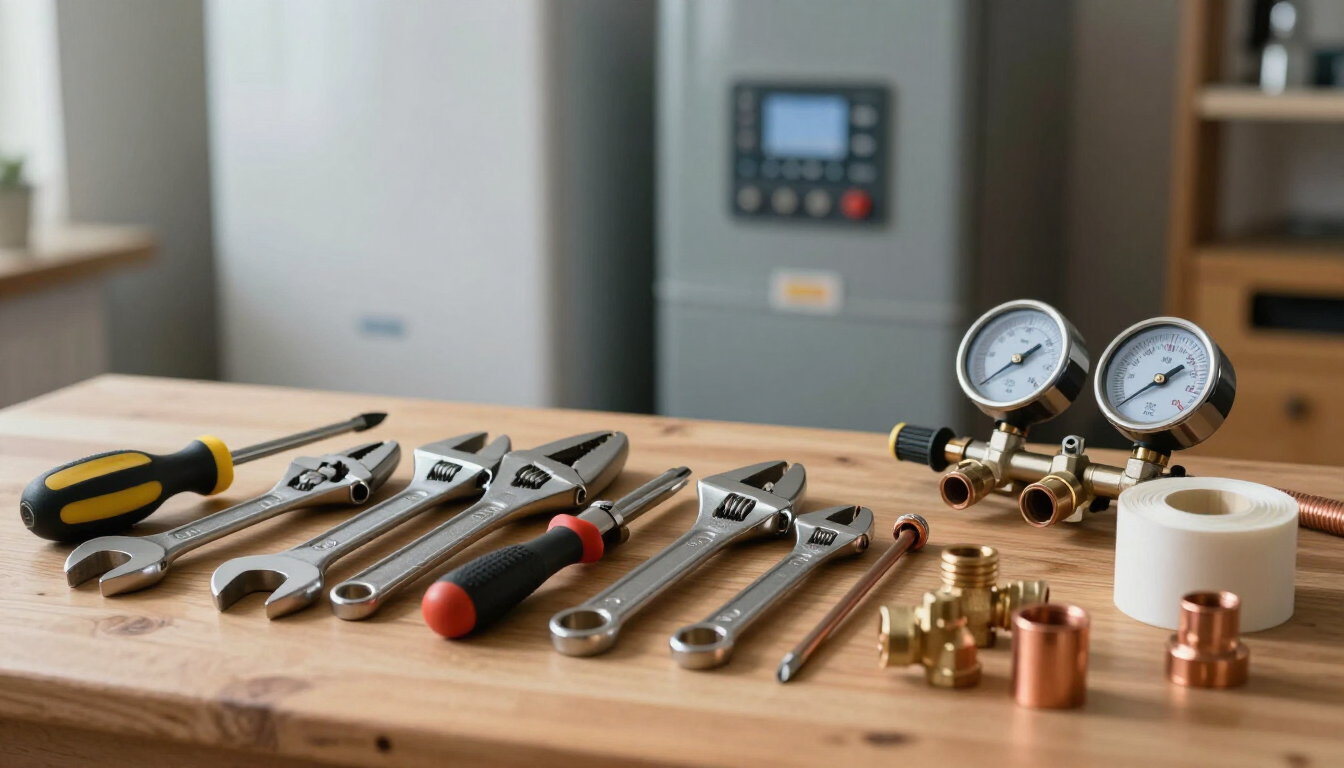 Outils de chauffagiste professionnel