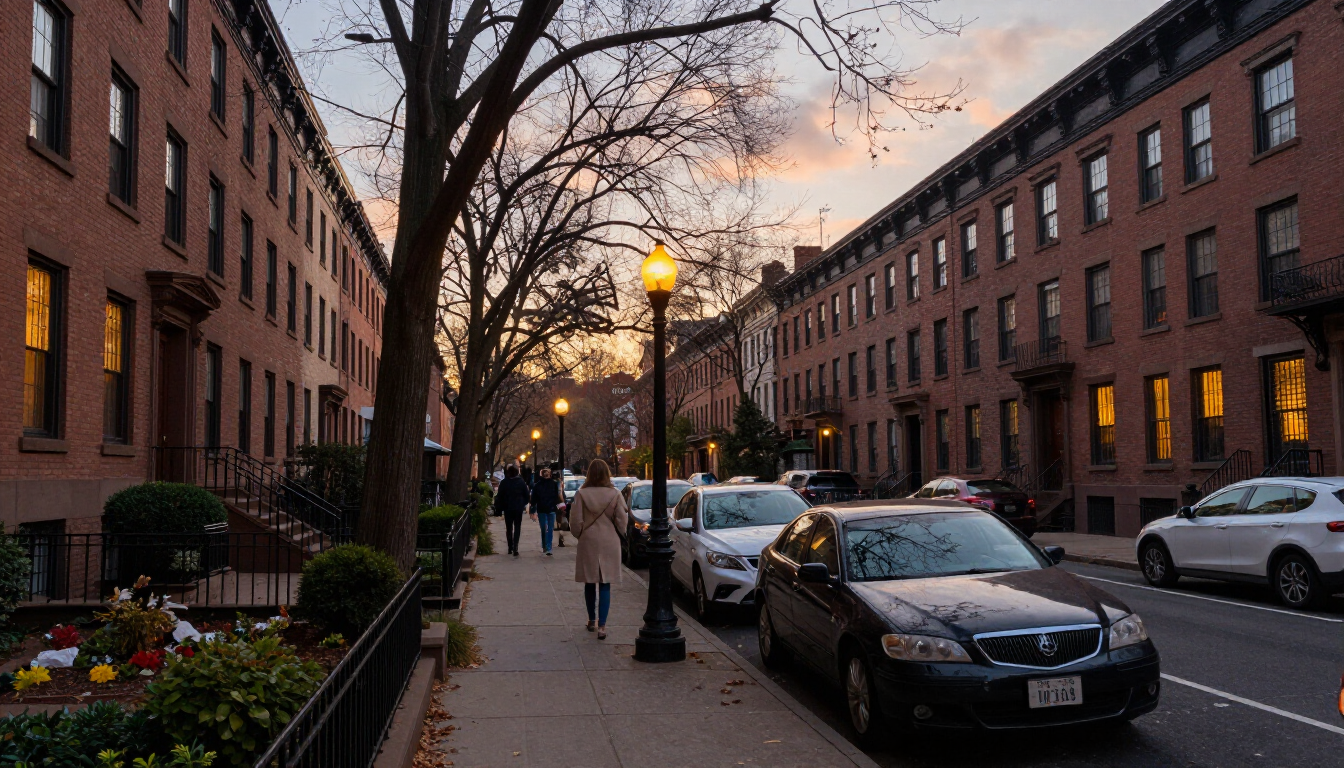 Peaceful NYC neighborhood