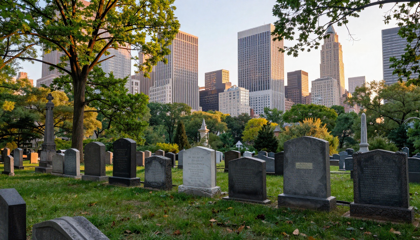Manhattan Cemetery View