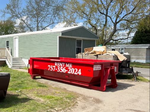 7-yard concrete and debris dumpster rental in Hampton Roads, VA
