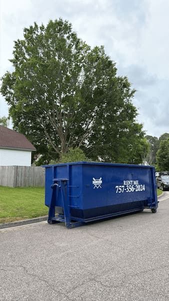 7-yard concrete and debris dumpster rental in Hampton Roads, VA