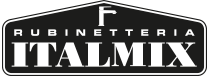 Logo per ITALMIX Rubinettaria, azienda produttrice di rubinetti, con testo in bianco su sfondo nero.