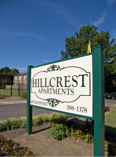 hillcrest apartments sign