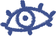Sketch of an open eye for achieving clarity in your life direction
