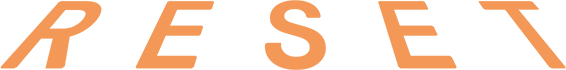 Text of word Reset in inclined