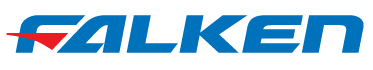 FALKEN tire brand logo in blue text with a red arrow.
