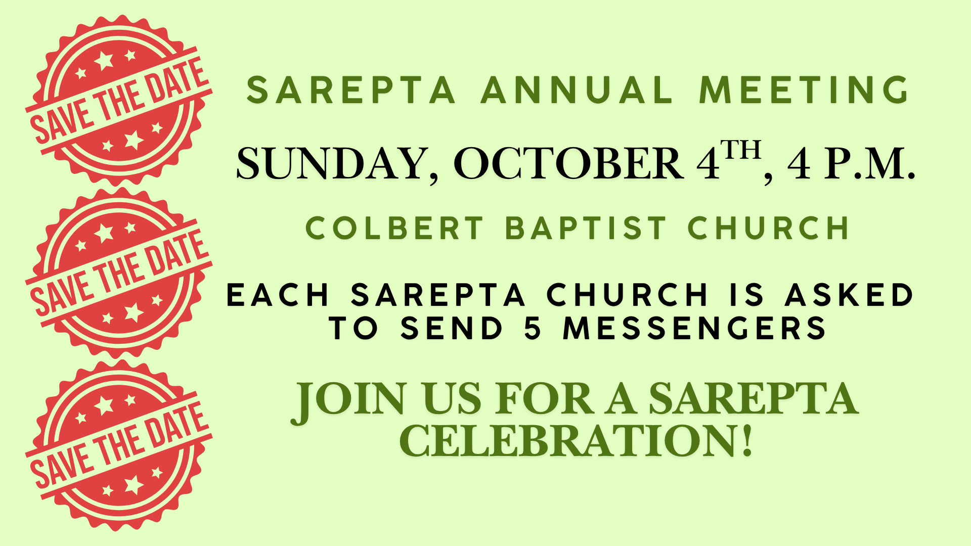 Save the Date for the Sarepta Annual Meeting 10/4/26