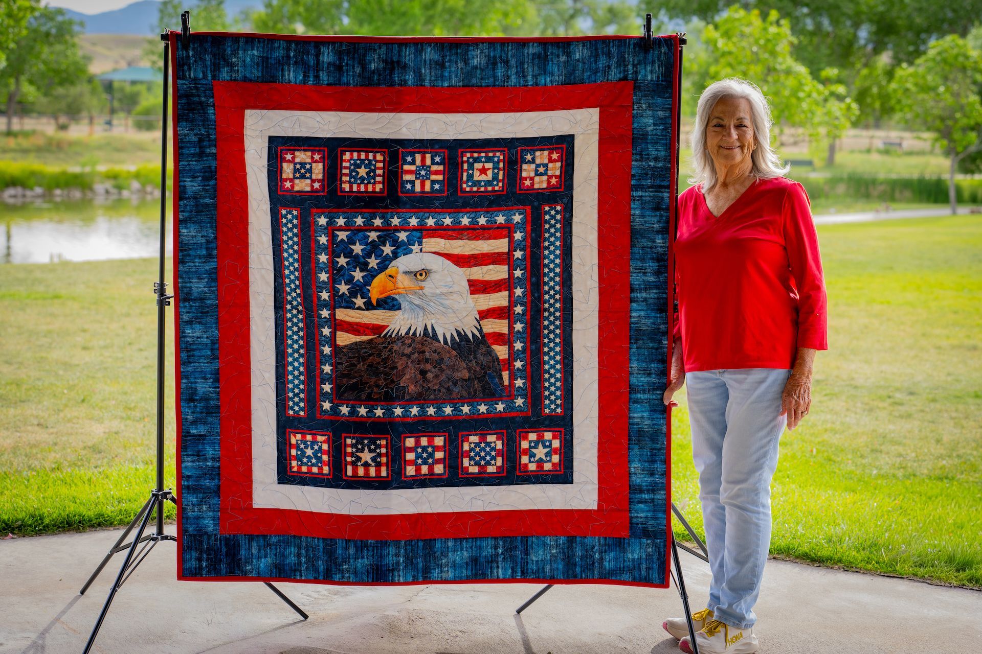 Local Artisan Fran Carrick of Sew Time in the Valley.