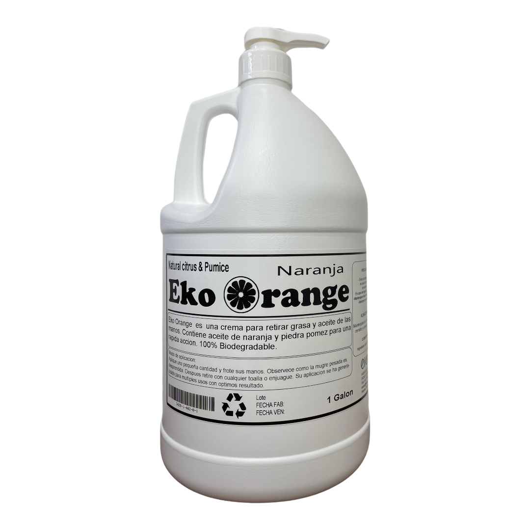 Crema Desengrasante de Manos Eko Orange con Microesferas.