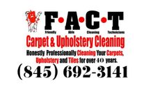 A sign for fact carpet and upholstery cleaning