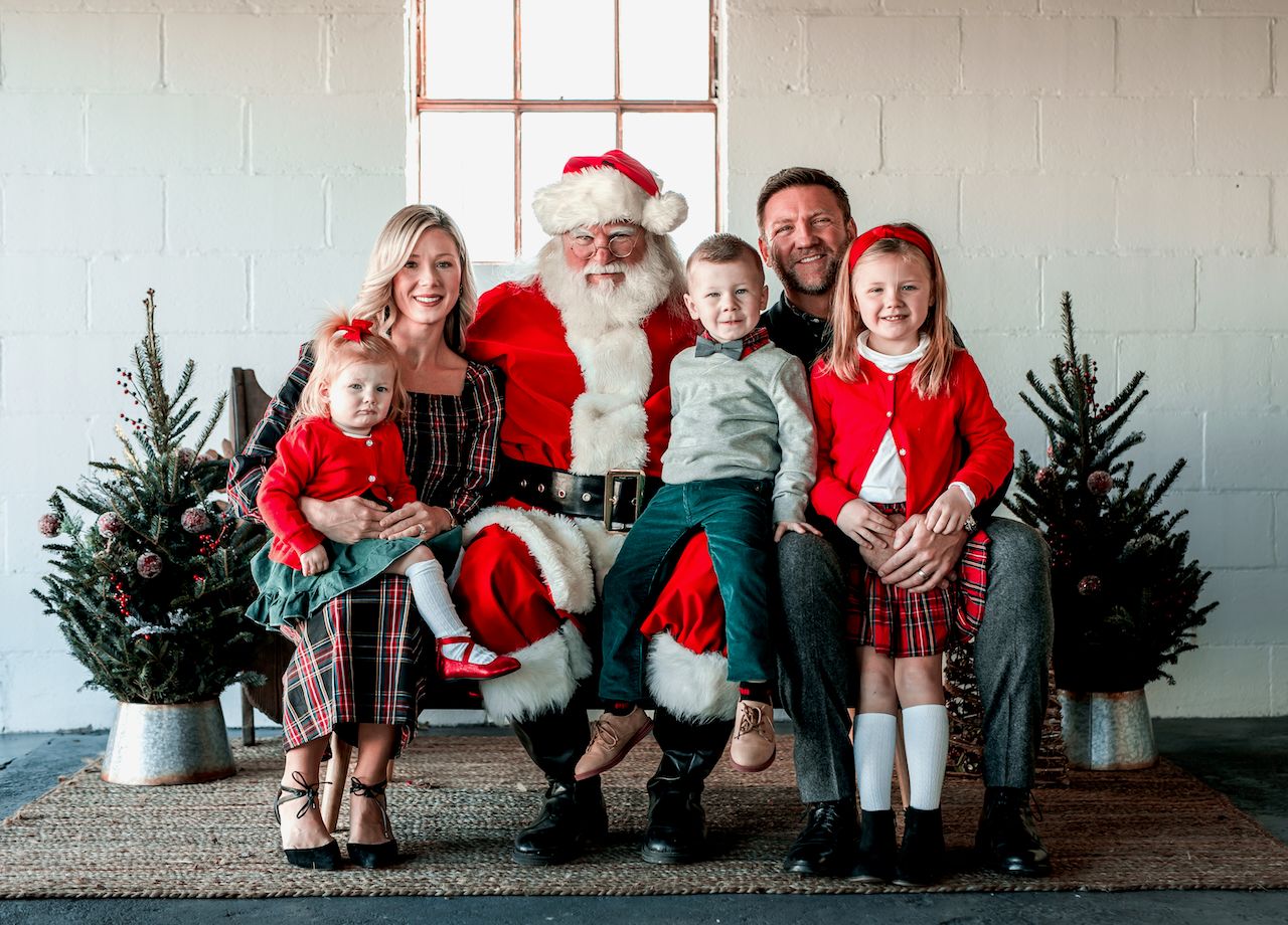 Family Photo With Santa — Montgomery, OH — Christopher F. Heck DMD - Montgomery General Dentistry Family Photo With Santa — Montgomery, OH — Christopher F. Heck DMD - Montgomery General Dentistry