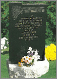 Sunset design white shaded on a Black granite.