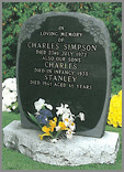 Round shaped top with deep carved rose design on the ever popular Black granite.