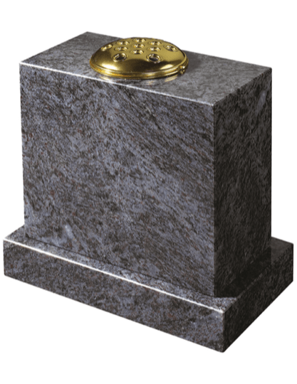 Lavender Blue granite vase and base set.
